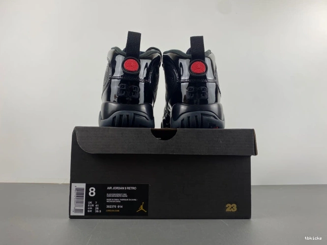 Rep TBK 9 Bred 302370-014 Air Retro Patent Jordan 0718